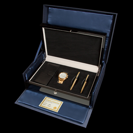 Gold-Plated Watch-presentation-box