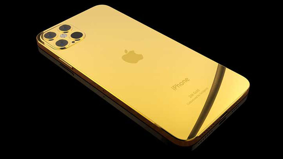 iPhone12 in gold
