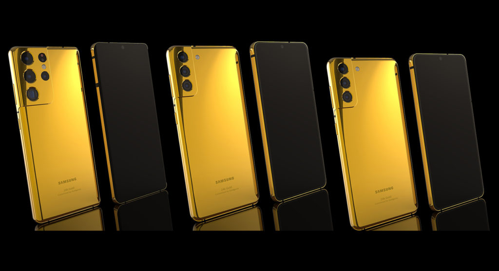 24k Gold-plated Samsung Galaxy S21