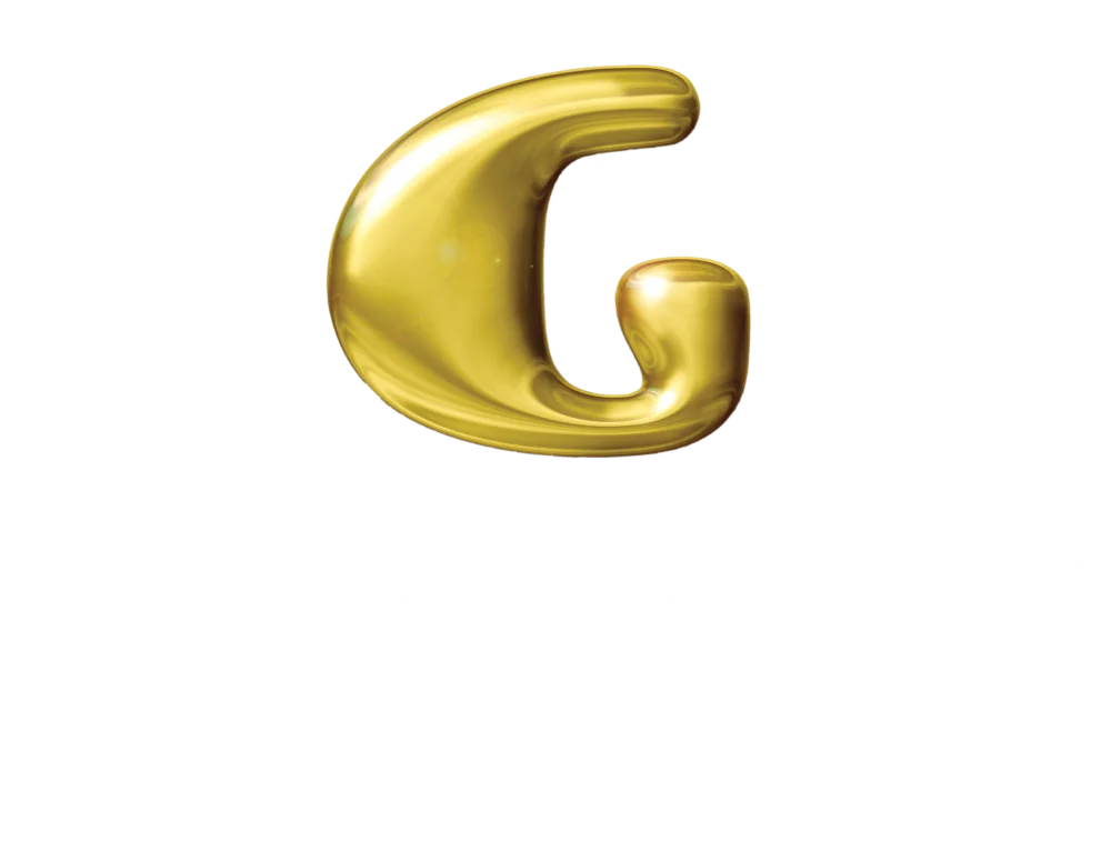 Goldgenie Luxury 24k Gold Gifts & Services white logo veritical