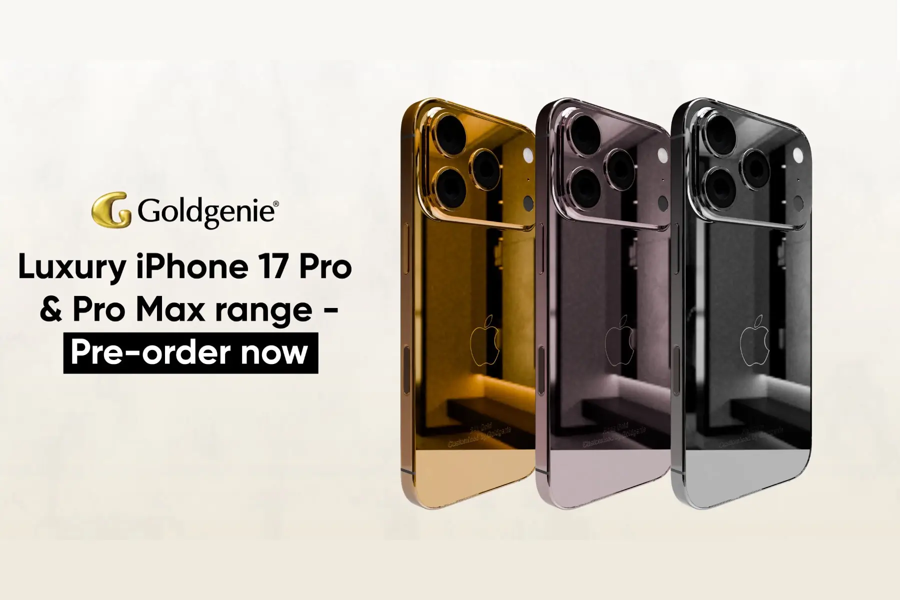 Goldgenie Opens Global Pre Orders for iPhone 17 Pro & Pro Max Luxury Collection